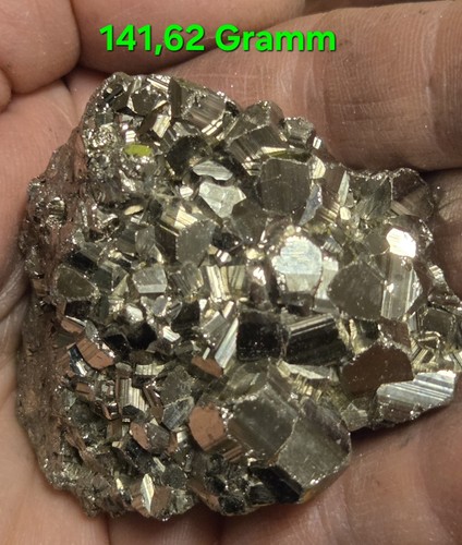 Pyrit kristall stufe aus peru - stufe,