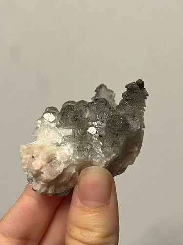 Calcit mit pyrit rohstück aus - mit,