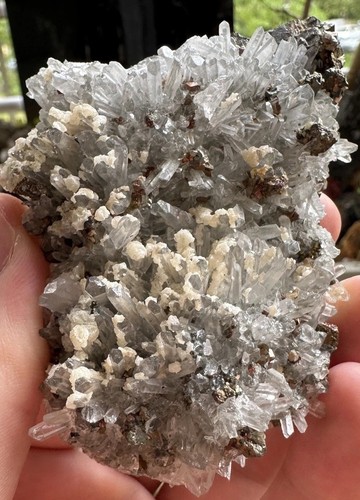 5x6 5cm bergkristall - , pyrit