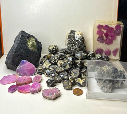 Mineralien konvolut rohsteine - konvolut,