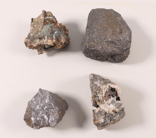 Metallische mineralien - 4x,
